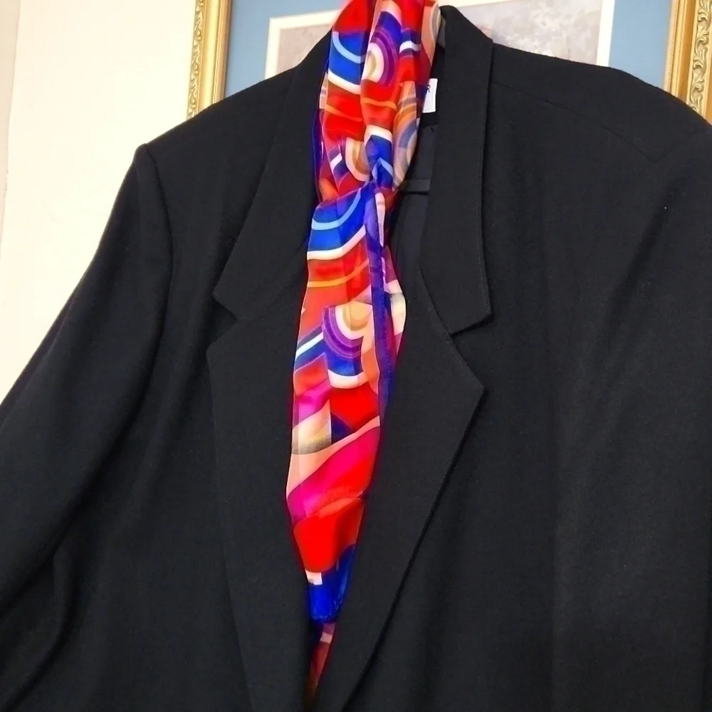 100% Wool Blazer Vintage Royal Button Alfred Dunnner Luxury Office Elegant - Picture 2 of 10